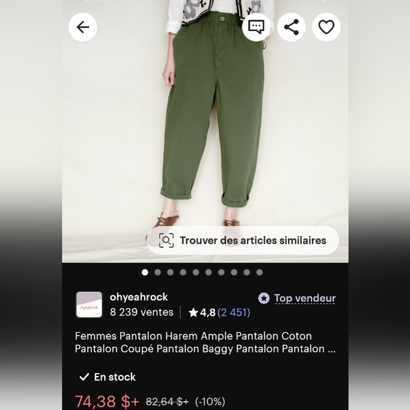 Baggy pants size small/med - Picture 3 of 4